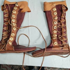 Custom 10 button Renaissance moccasins